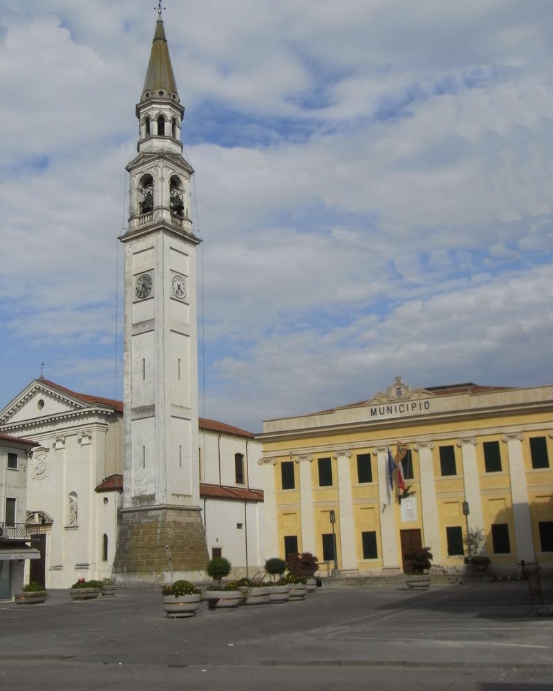Piazza Umberto I a Camisano Vicentino