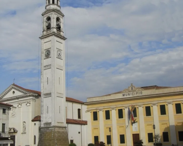 Piazza Umberto I a Camisano Vicentino